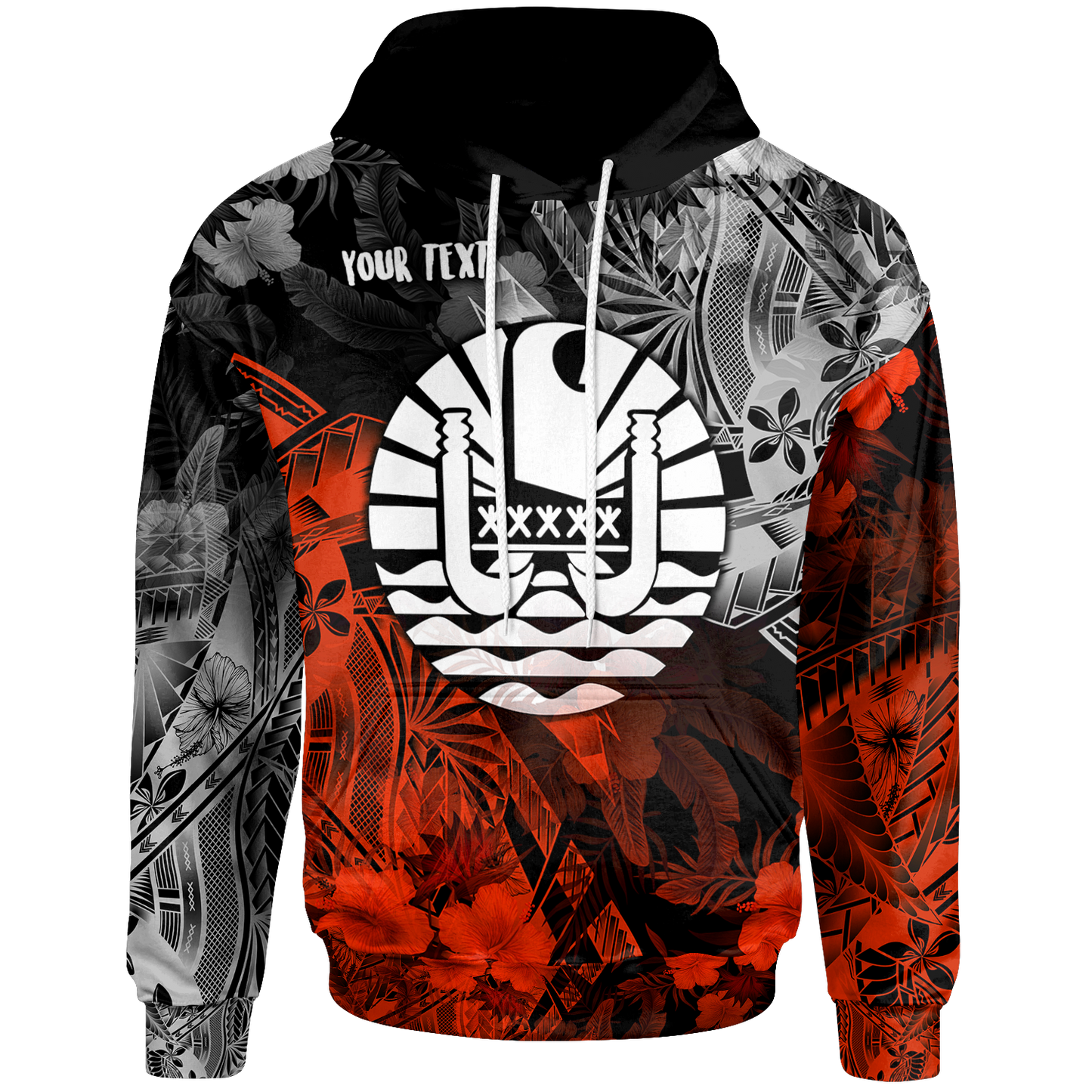 Tahiti Polynesian Personalised Hoodie Vintage Polynesian Turtle