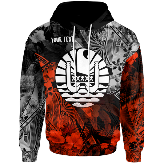 Tahiti Polynesian Personalised Hoodie Vintage Polynesian Turtle