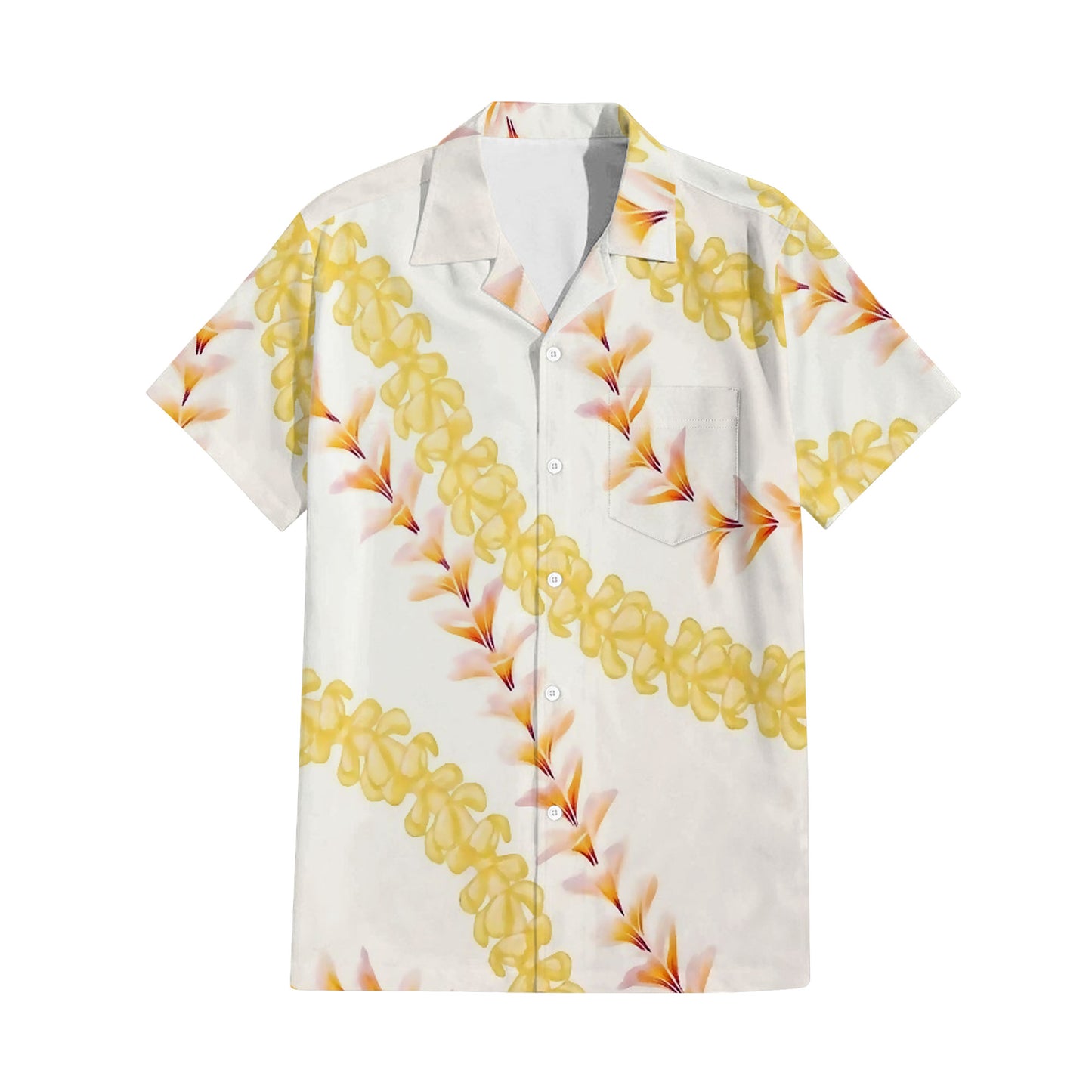 Puakenikeni Pikake Lei Curve Lei Flower Matching Outfit For Couple Island Puletasi Dress And Shirt