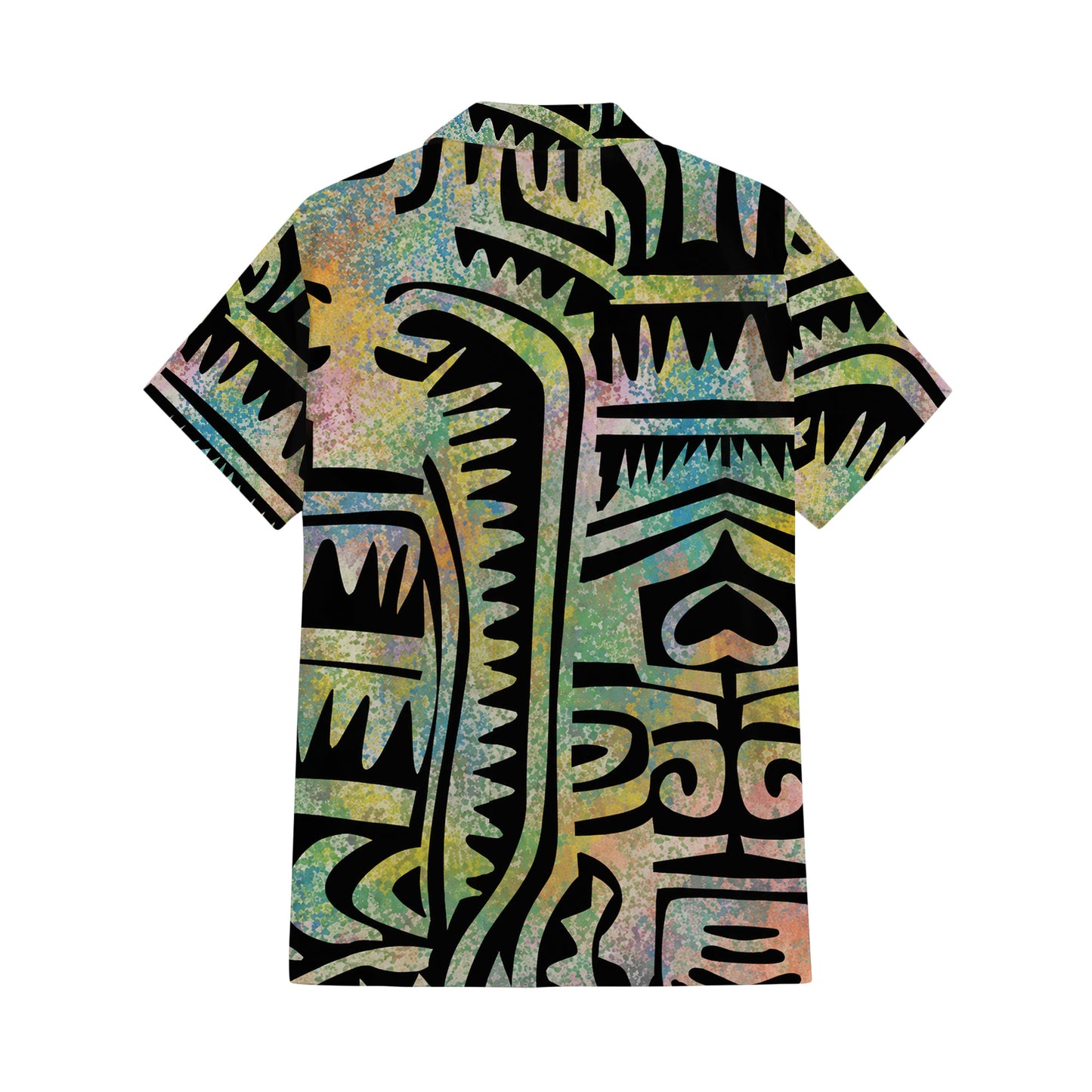 Vintage Polynesian Tribal Pattern Couple Outfit Matching Island Dress And Hawaiian Shirt For Her Him