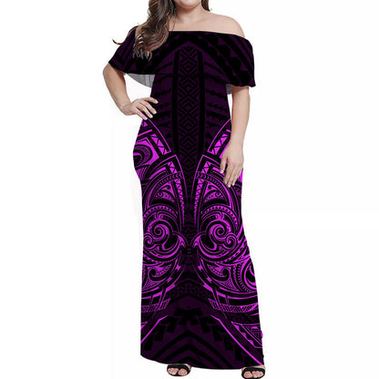 Polynesian Pride Hawaiian Shirt Polynesia Tribal Purple Pattern