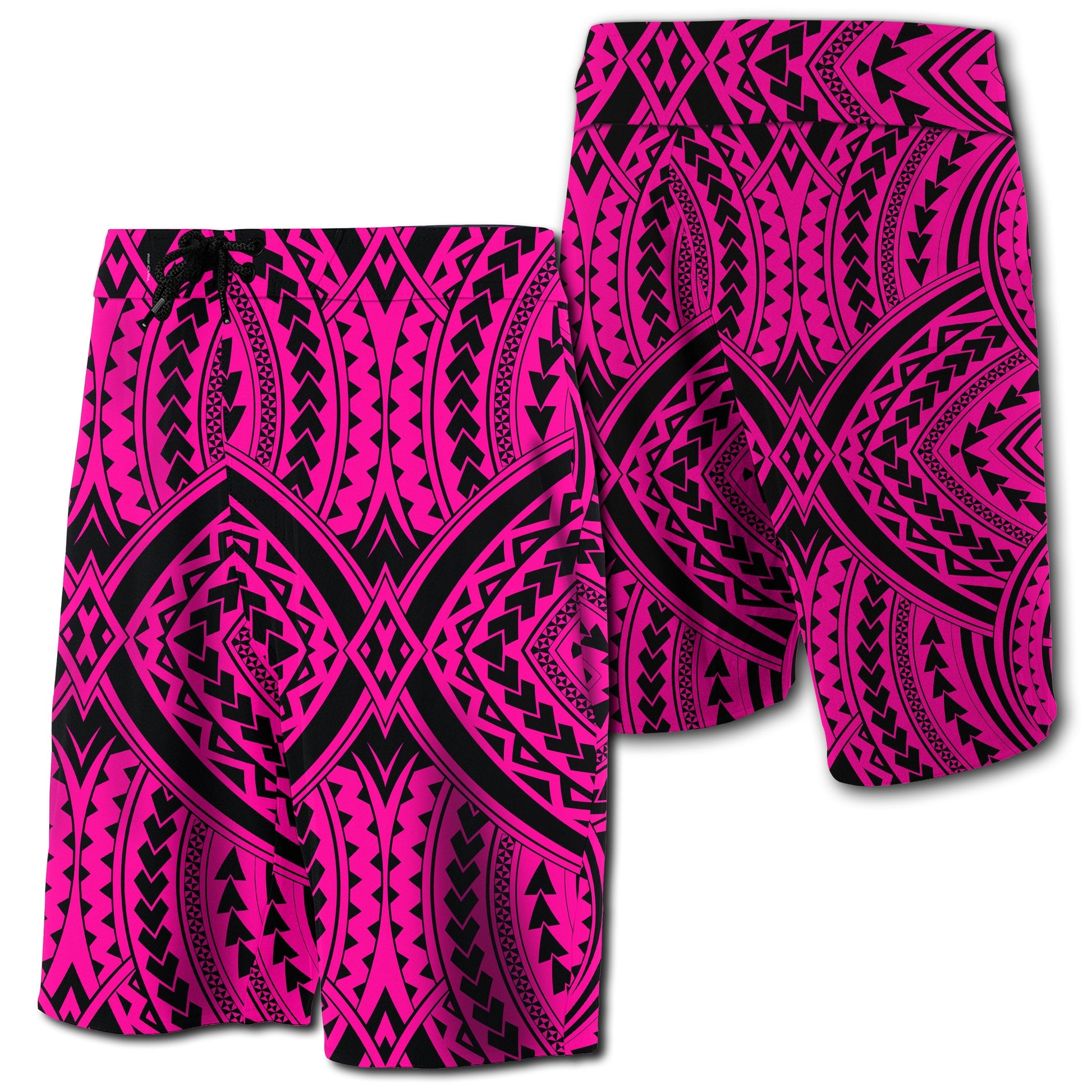 Hawaii Polynesian Tradition Board Shorts Pink