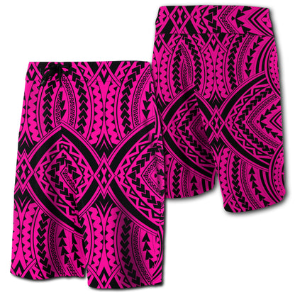 Hawaii Polynesian Tradition Board Shorts Pink