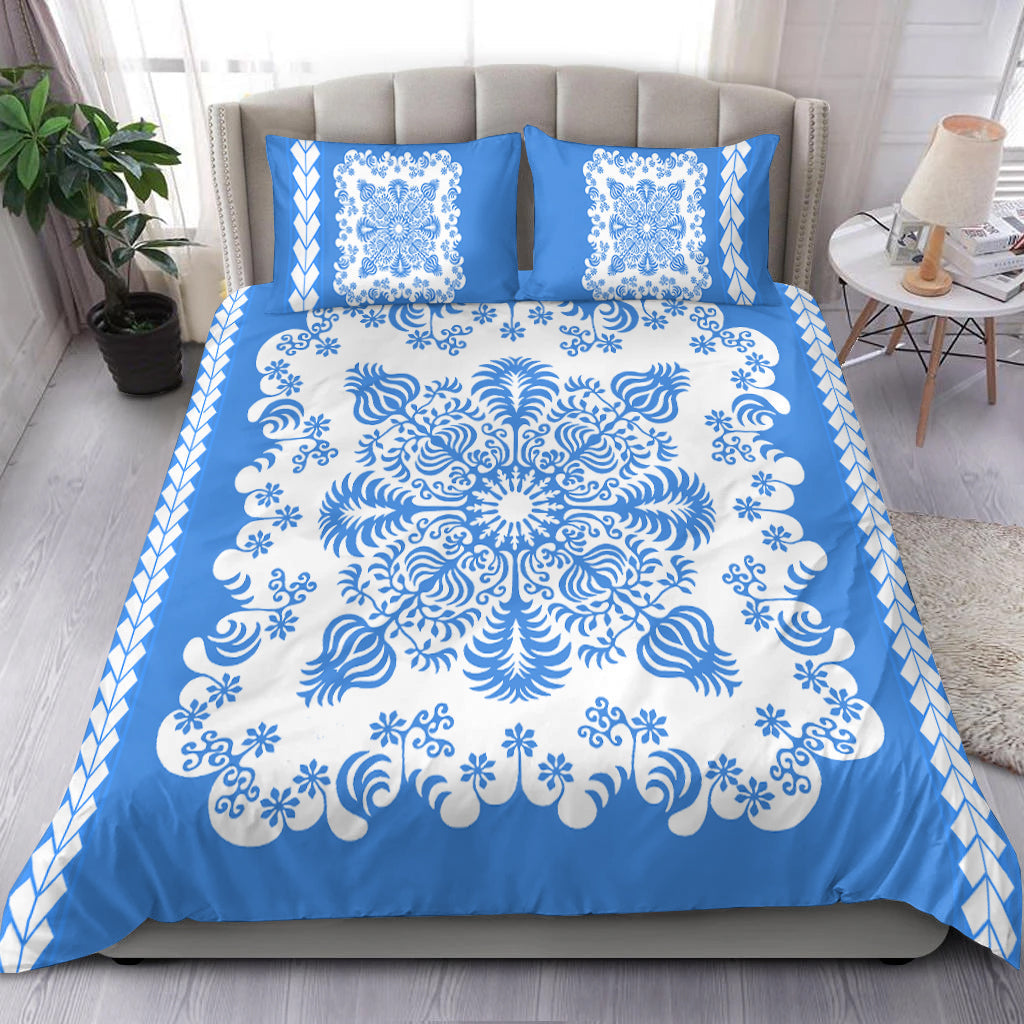 Hawaii Bedding Set Pattern Version Special Blue