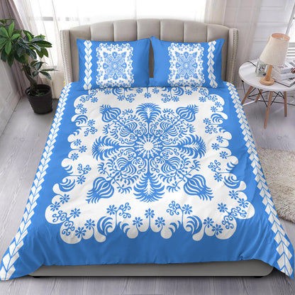 Hawaii Bedding Set Pattern Version Special Blue