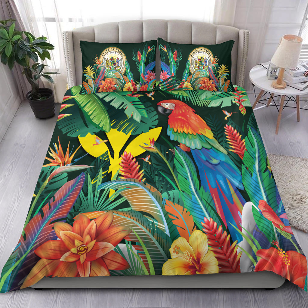 Hawaii Bedding Set Tropical Parrot