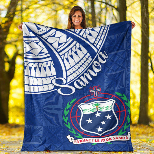 Samoa Siapo Premium Blanket Sporty Mix Barkcloth Panel
