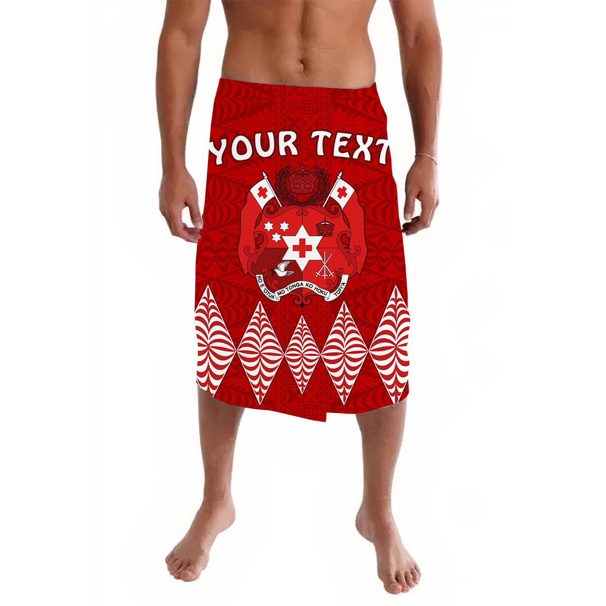 (Custom Personalised) Tonga Warriors Lavalava Tongan Pattern Ver.02