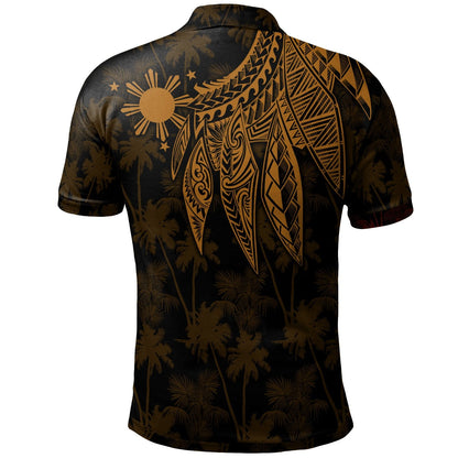The Philippines Polo Shirt - Polynesian Wings  Golden