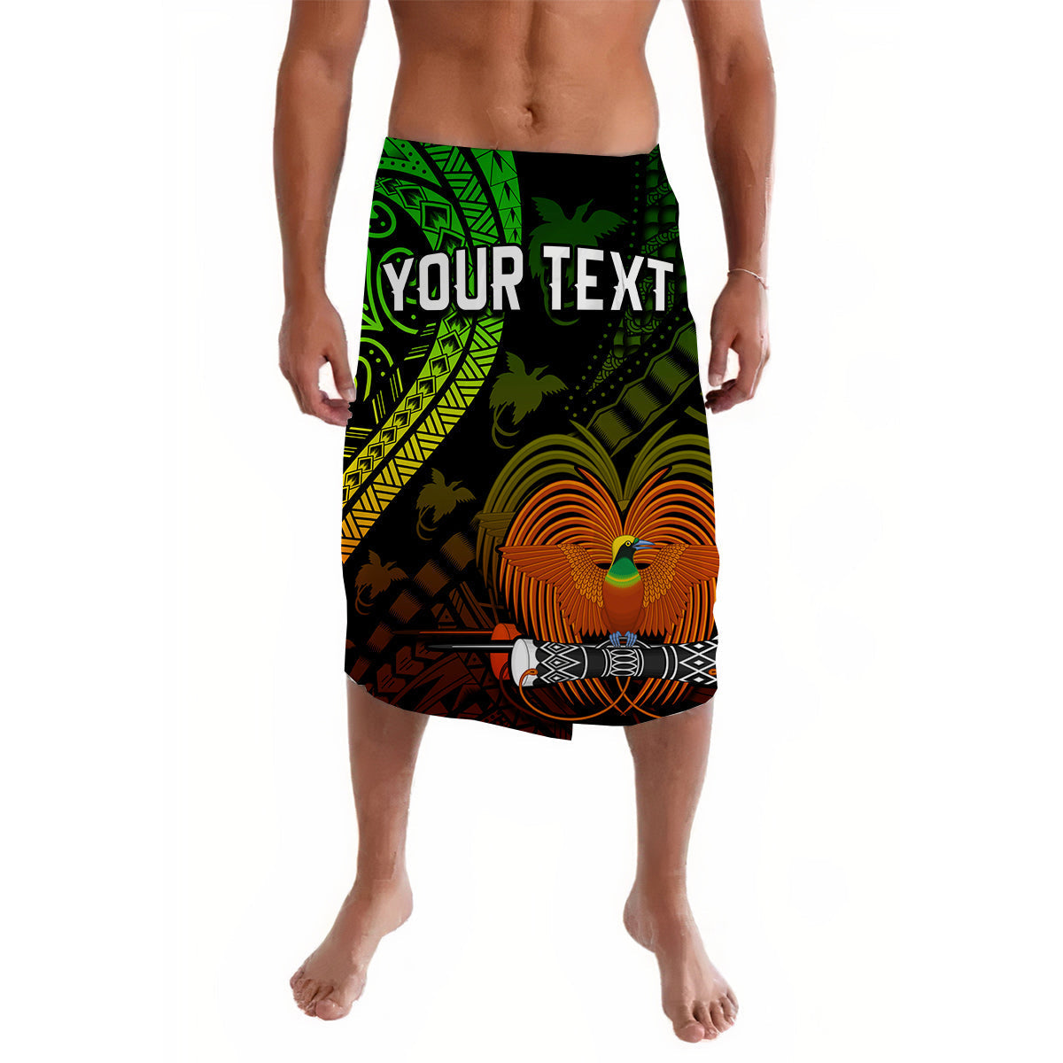 (Custom Personalised) Papua New Guinea Lavalava Raggiana Birds Of Paradise Special Ver.02
