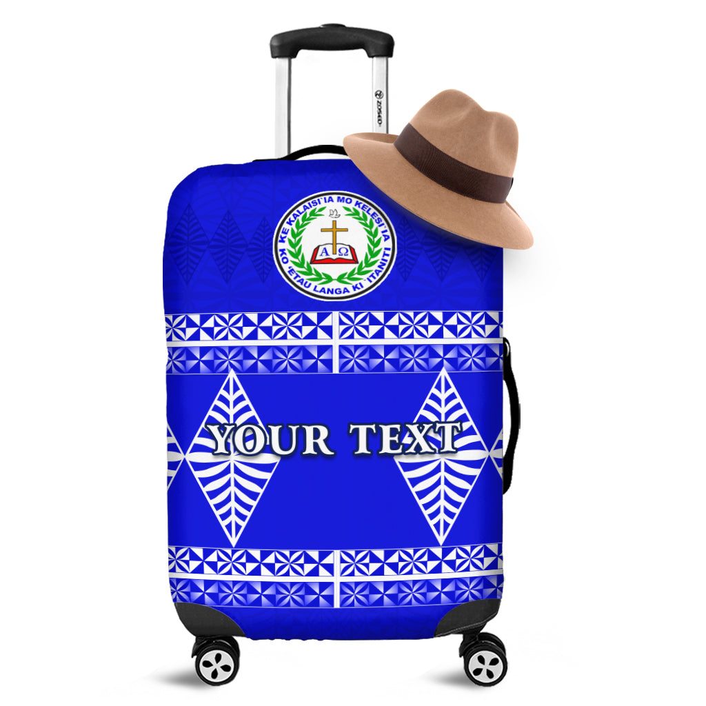 (Custom Personalised) Sia'atoutai Theological College Luggage Covers Tonga Pattern