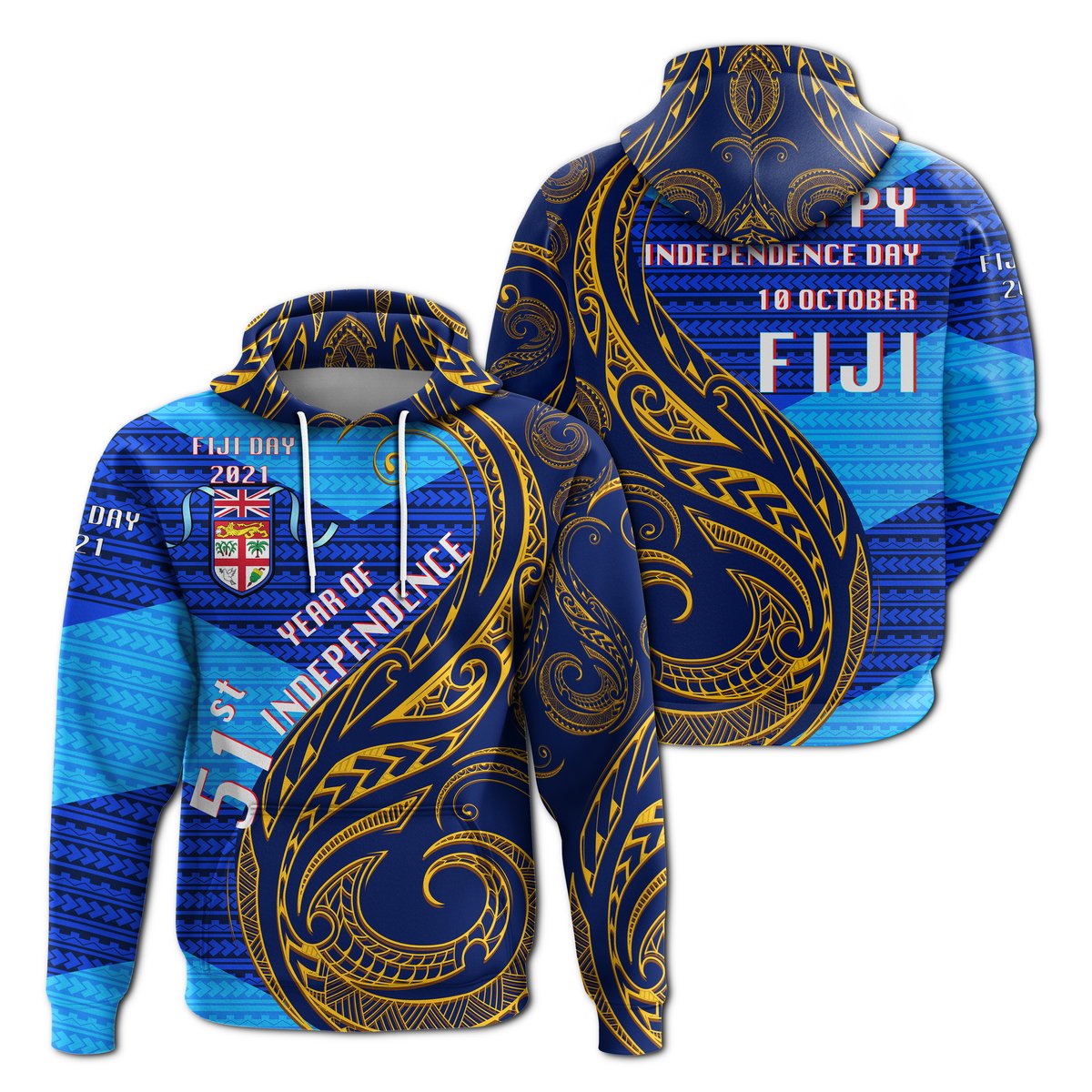 Fiji Day Hoodie 51th Year Of Independence