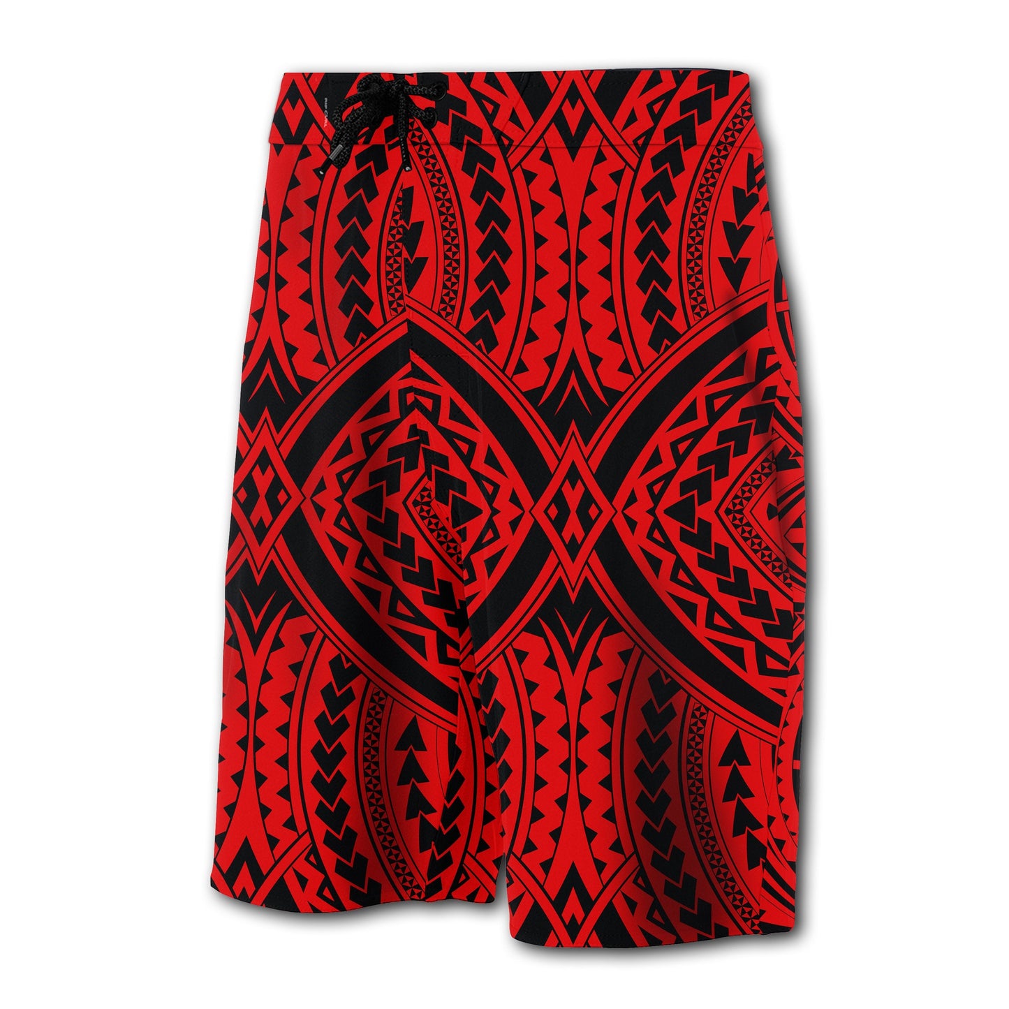 Hawaii Polynesian Tradition Board Shorts Red