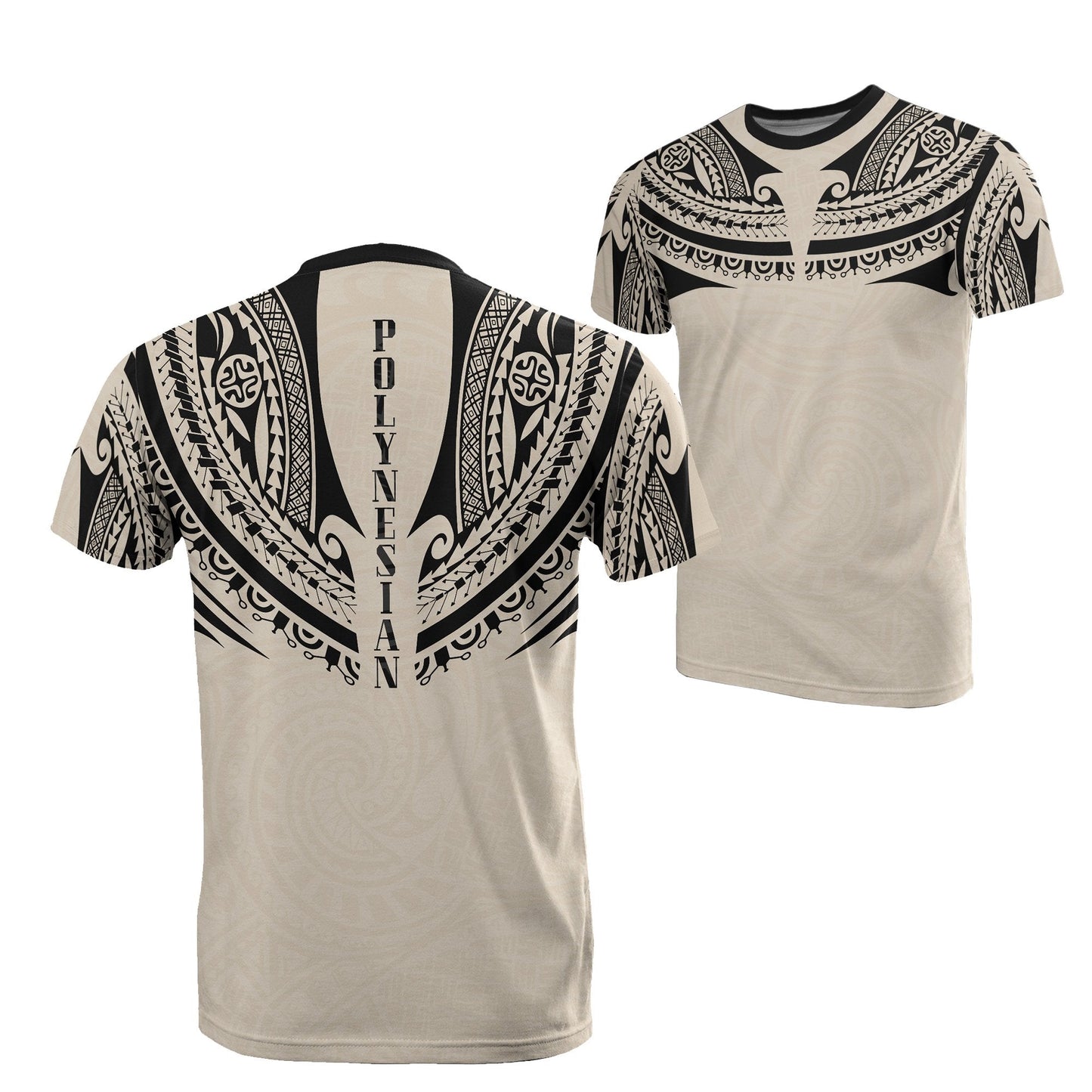 Polynesian All Over Print T - Shirts - Polynesian Tattoo Style