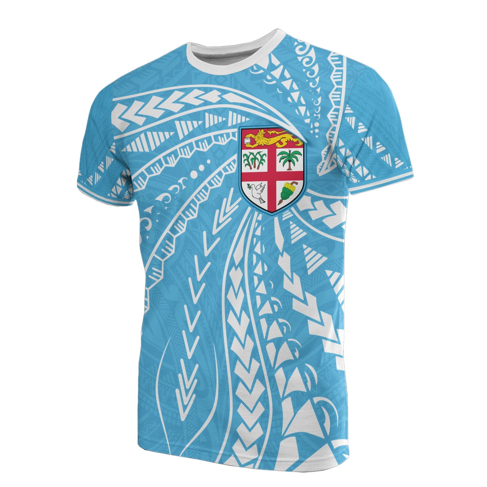 Fiji T Shirt Fiji Flag Swirling Style
