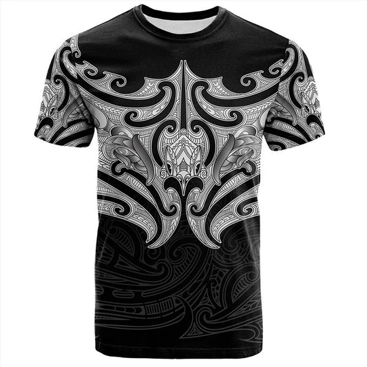 New Zealand Shirt Maori Rugby Ball Printed Black Unisex T Shirt