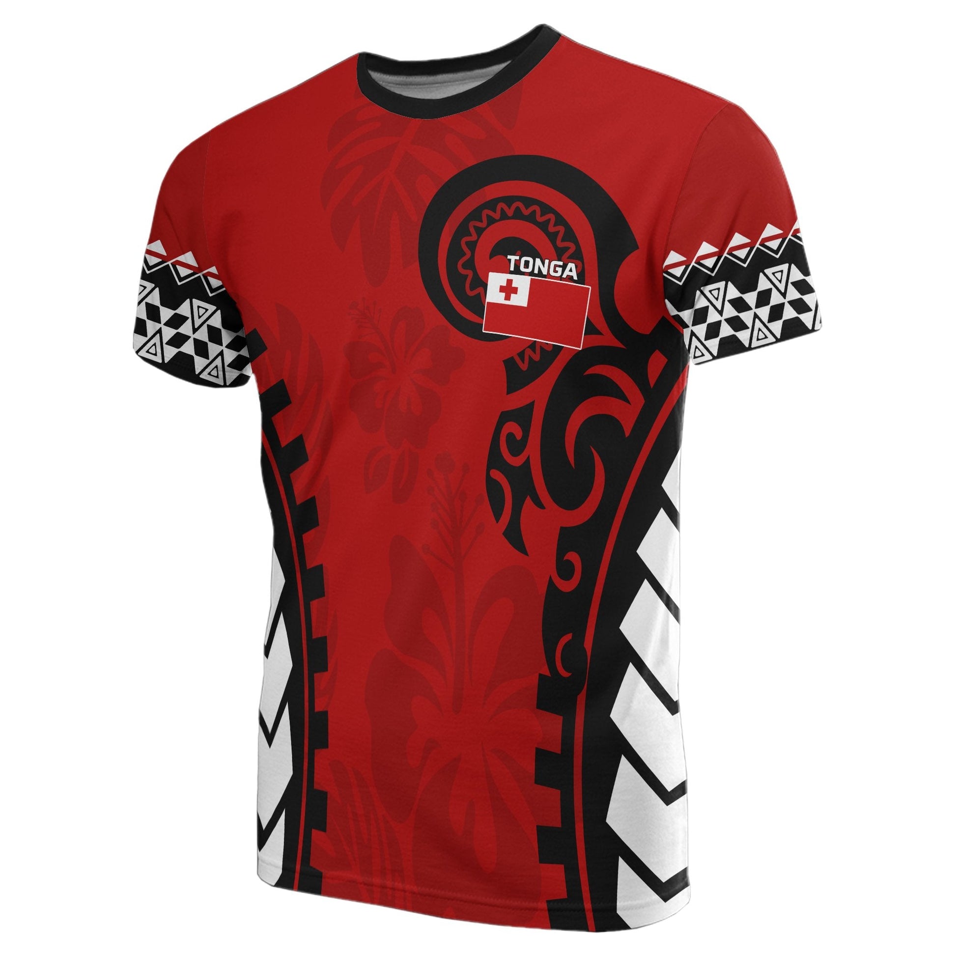 Tonga All Over T - Shirt - Tonga Flag Coat Of Arms Warrior Style