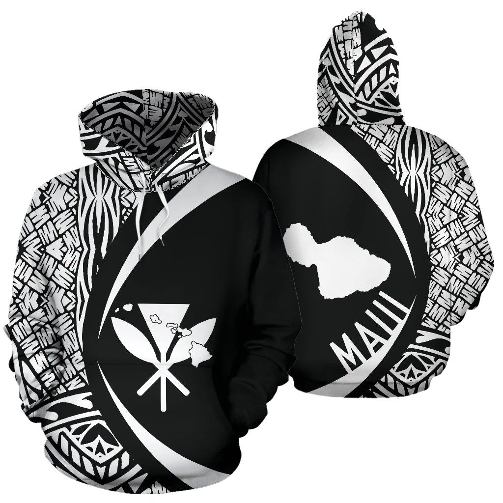Maui Kanaka Maoli Polynesian Hoodie Circle Style