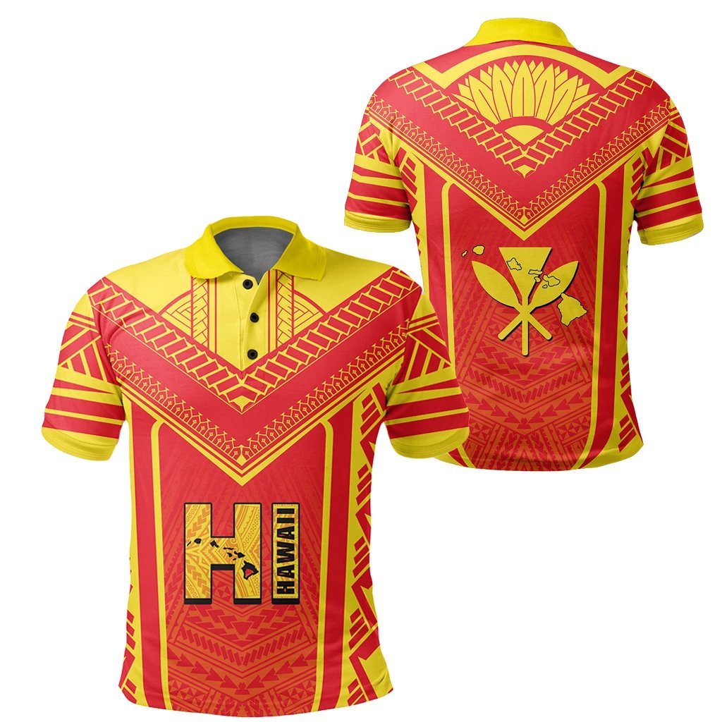 Hawaiian Kanaka Polynesian Polo Shirt Active