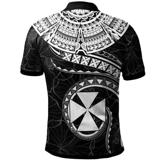 Wallis and Futuna Polynesian Polo Shirt - Wallis and Futuna Waves White