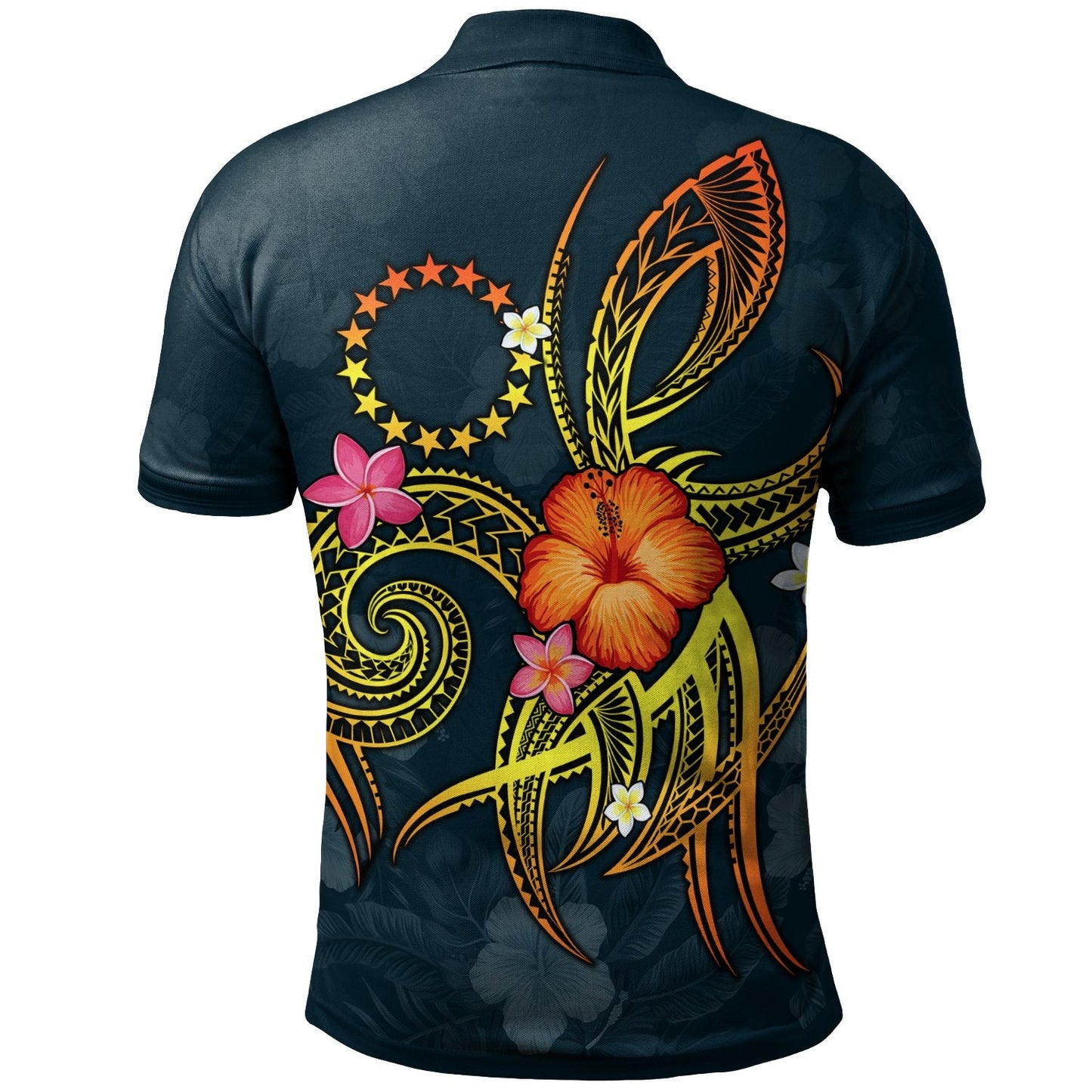 Cook Islands Polynesian Polo Shirt - Legend of Cook Islands Blue