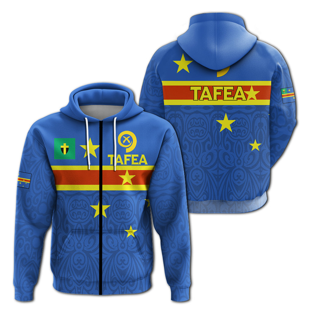 Vanuatu Tafea Province Zip Up Hoodie Flag Style