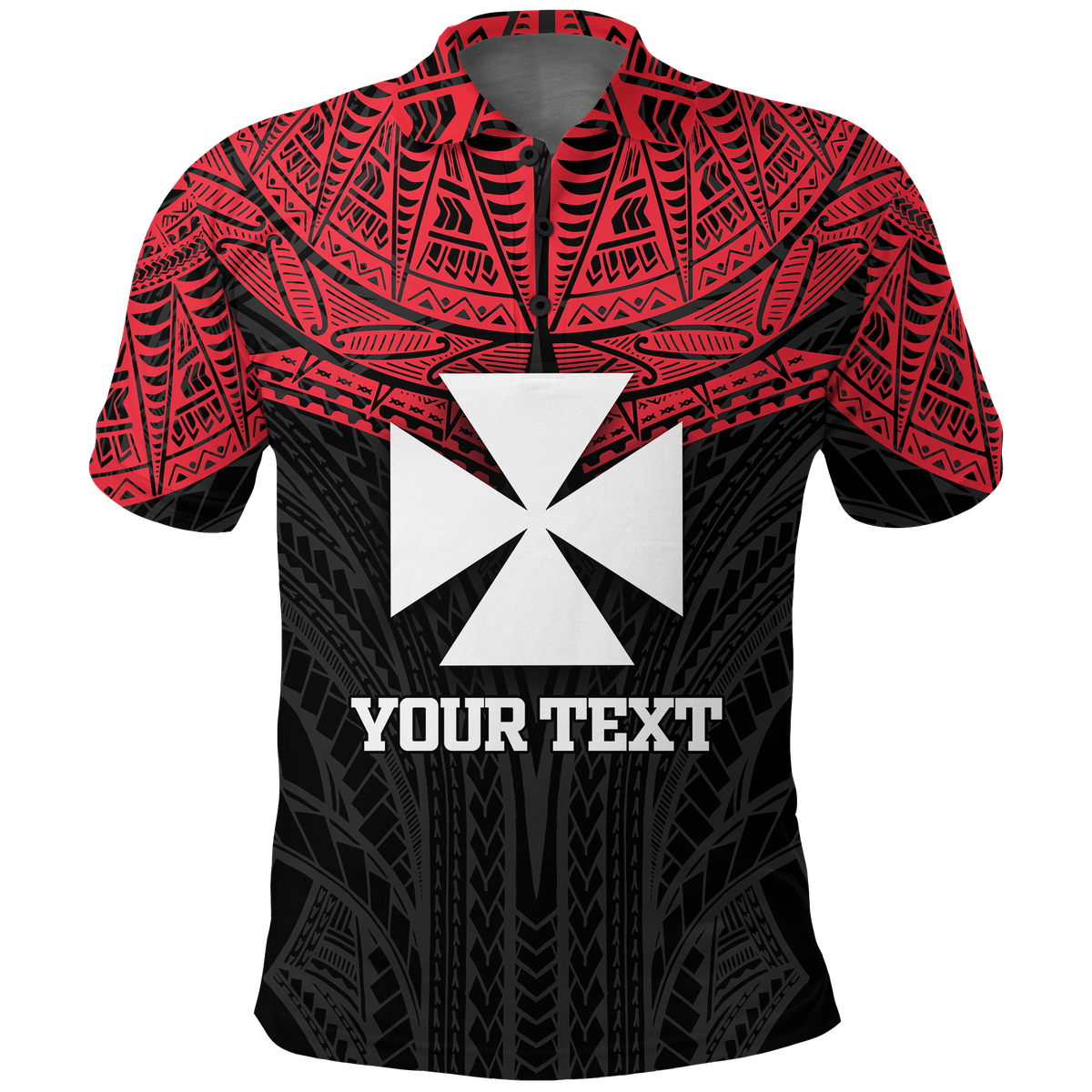 Custom Personalised Wallis And Futuna Pride Polo Shirt -