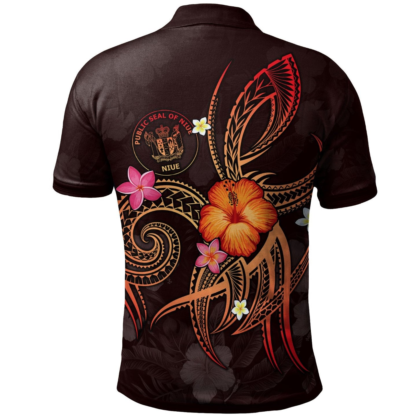 Niue Polynesian Personalised Polo Shirt - Legend of Niue Red