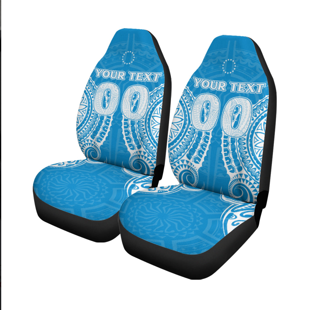 (Custom Personalised) Cook Islands Tongareva Car Seat Covers Tribal Pattern
