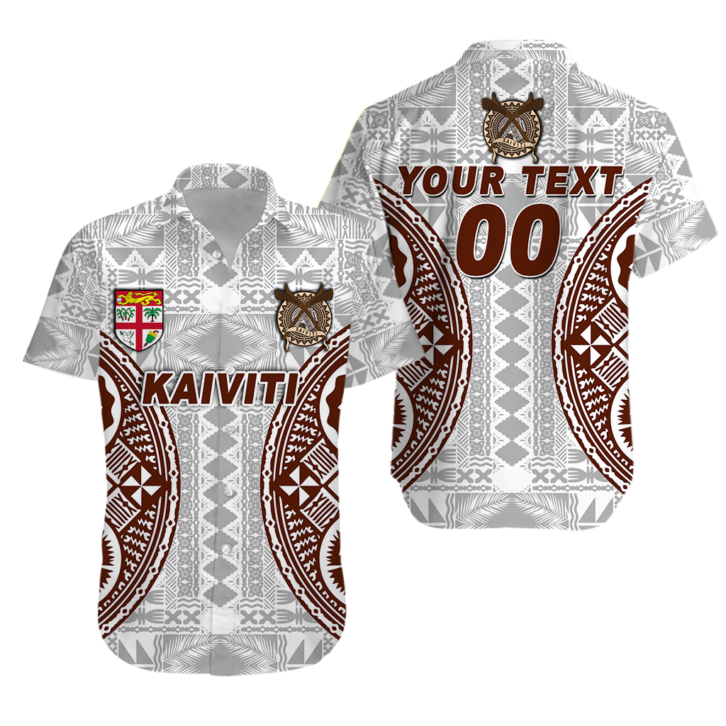 Custom Personalised Fiji Kaiviti Tapa Pattern Hawaiian Shirt -