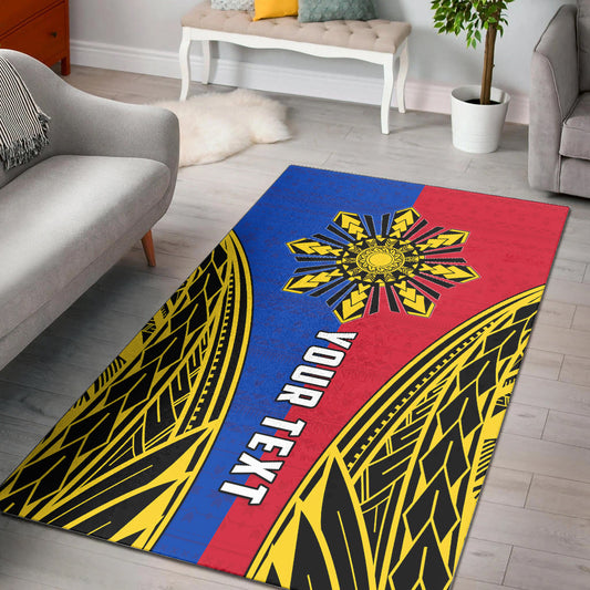 (Custom Personalised) Philippines Area Rug Sun Rayonnant