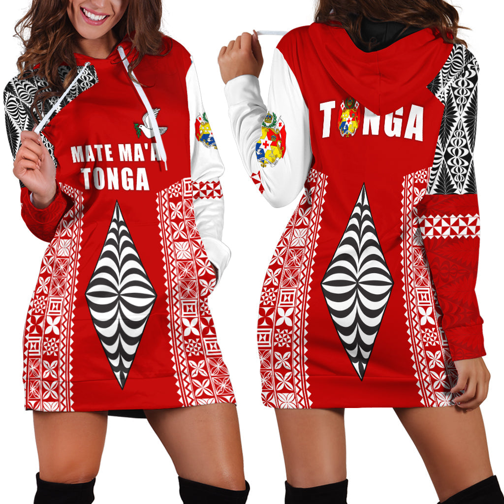 Tonga Rugby Hoodie Dress Mate Ma'a Tonga
