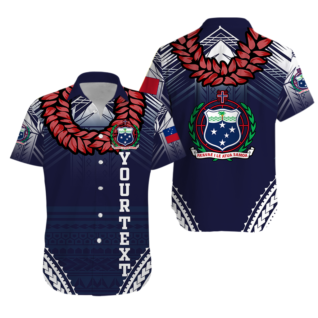 Custom Personalised Samoan Ula Fala Art Hawaiian Shirt -