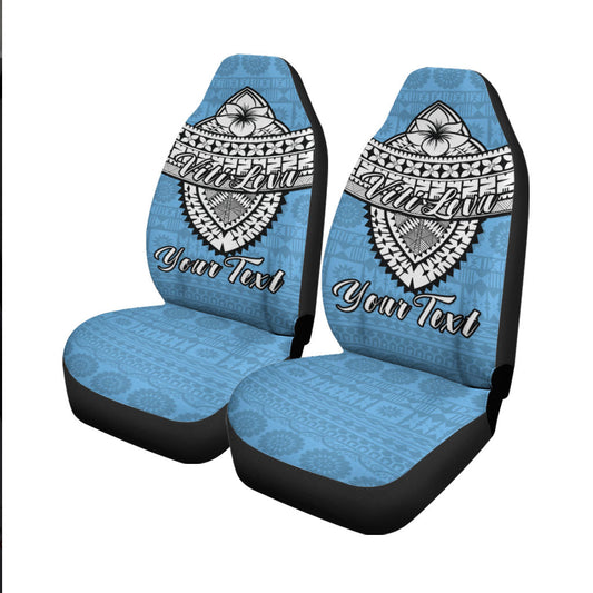 (Custom Personalised) Fiji Viti Levu Tapa Tribal Car Seat Covers