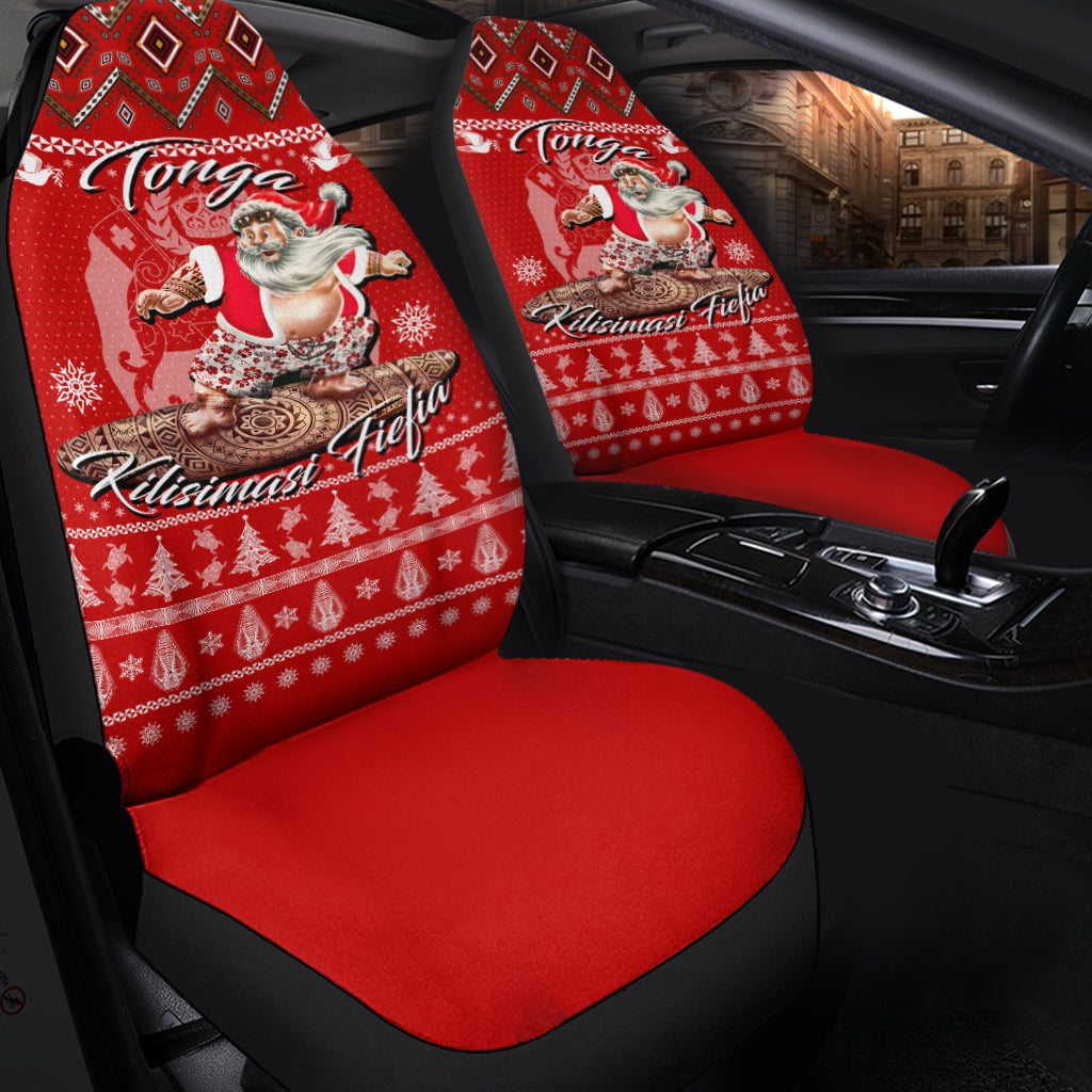Tonga Christmas Kilisimasi Fiefia Santas Polynesia Car Seat Covers