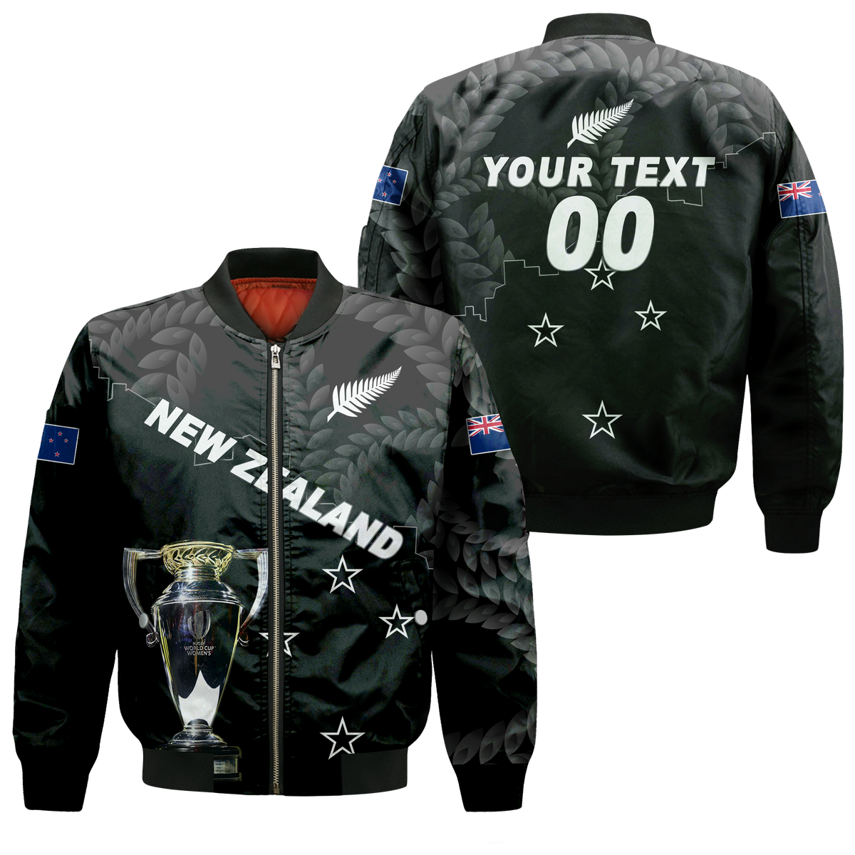 (Custom Personalised) New Zealand Champions Rugby 2022 Bomber Jacket