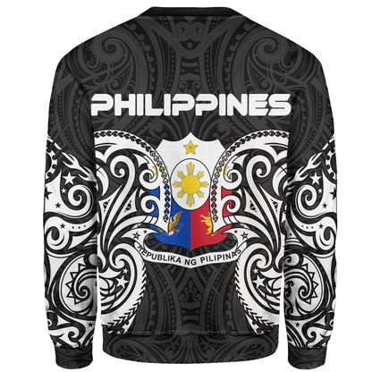 Philippines Polynesian Sweater Spirit Style White