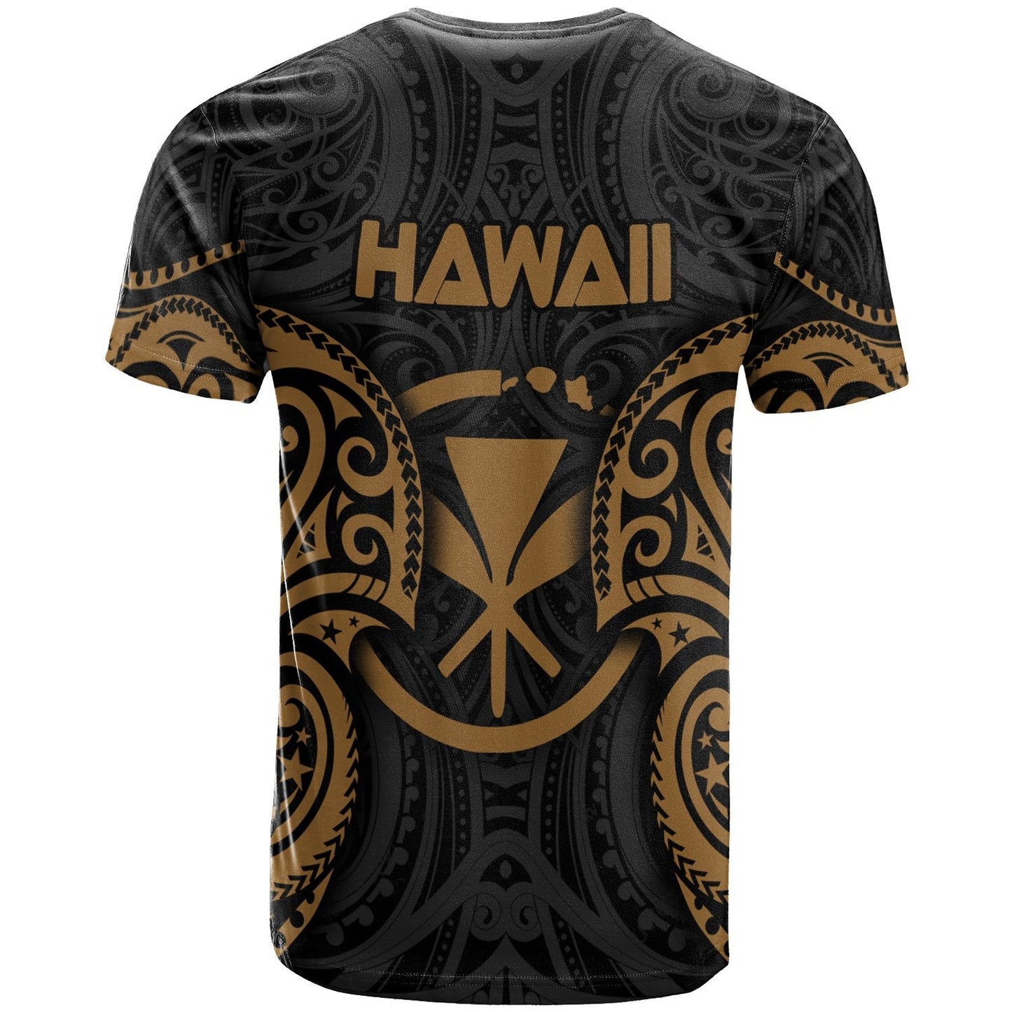 Polynesian Hawaii T-shirt Hawaiian Spirit Gold