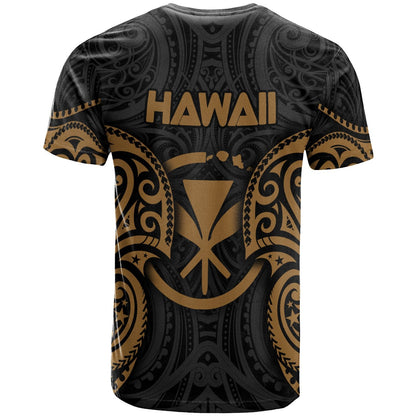 Polynesian Hawaii T-shirt Hawaiian Spirit Gold