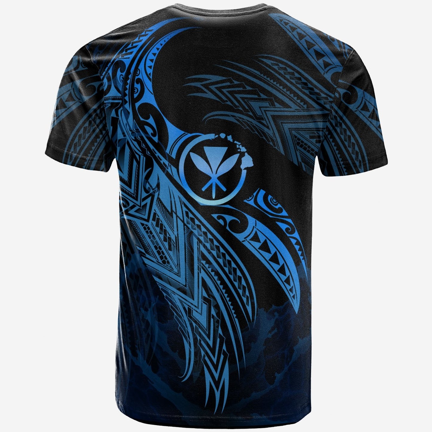 Hawaii Polynesian Custom Personalised T Shirt Legend Blue Version