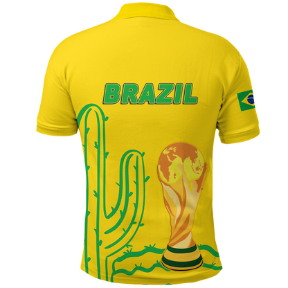 Brazil Champion Polo Shirt Football 2022 LT12