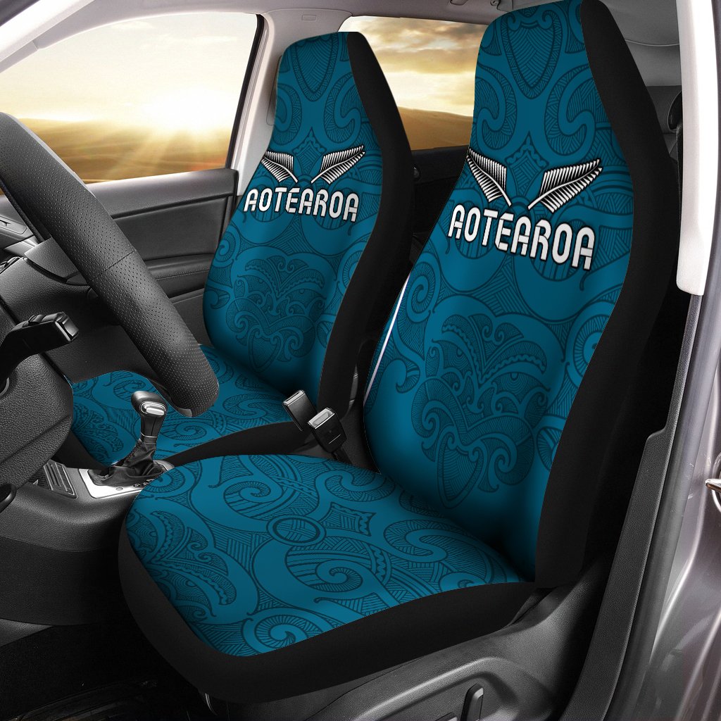 Maori 2021 Car Seat Covers Turquoise Aotearoa Tattoo