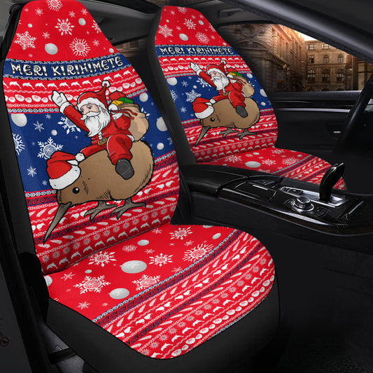 New Zealand Maori Meri Kirihimete Car Seat Covers