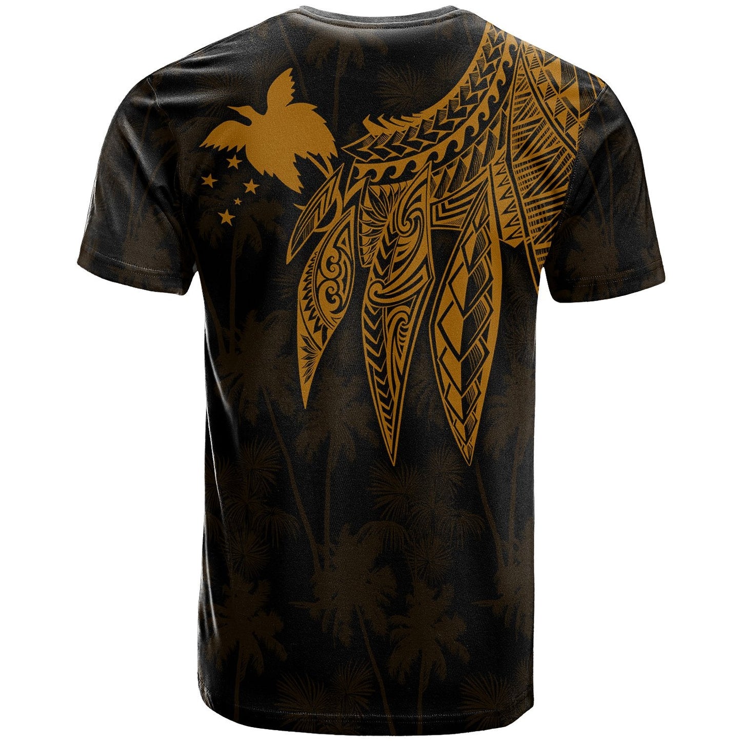 Papua New Guinea T - Shirt - Polynesian Wings Golden