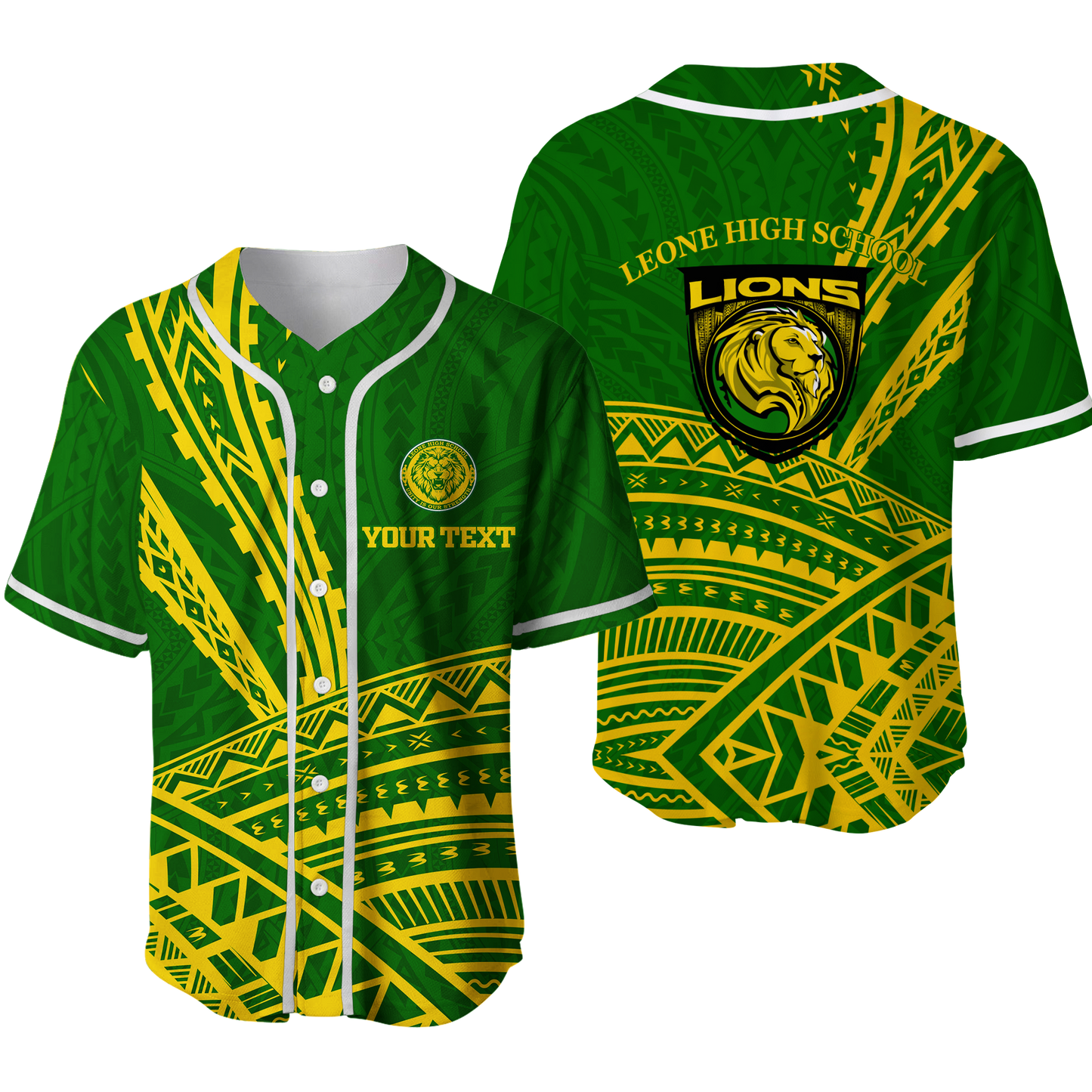 (Custom Personalised) Leone High School Pride Baseball Jersey