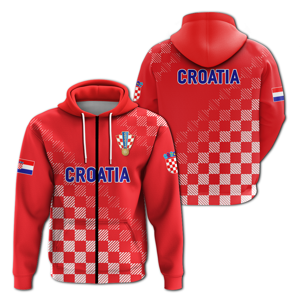Croatia Hoodie Football 2022 Champions Pride Red
