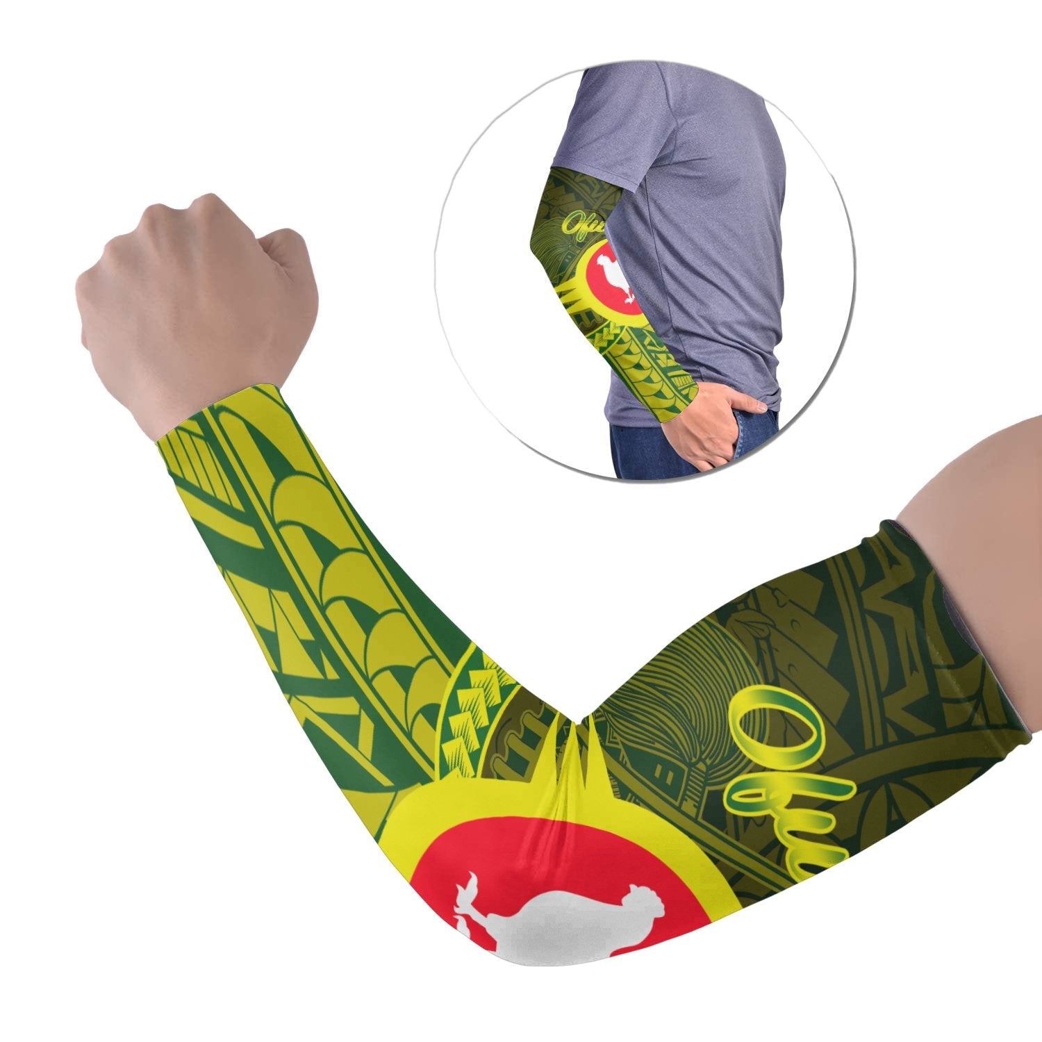 American Samoa Arm Sleeve - Manu'a Ofu Polynesian Patterns (Set of 2)