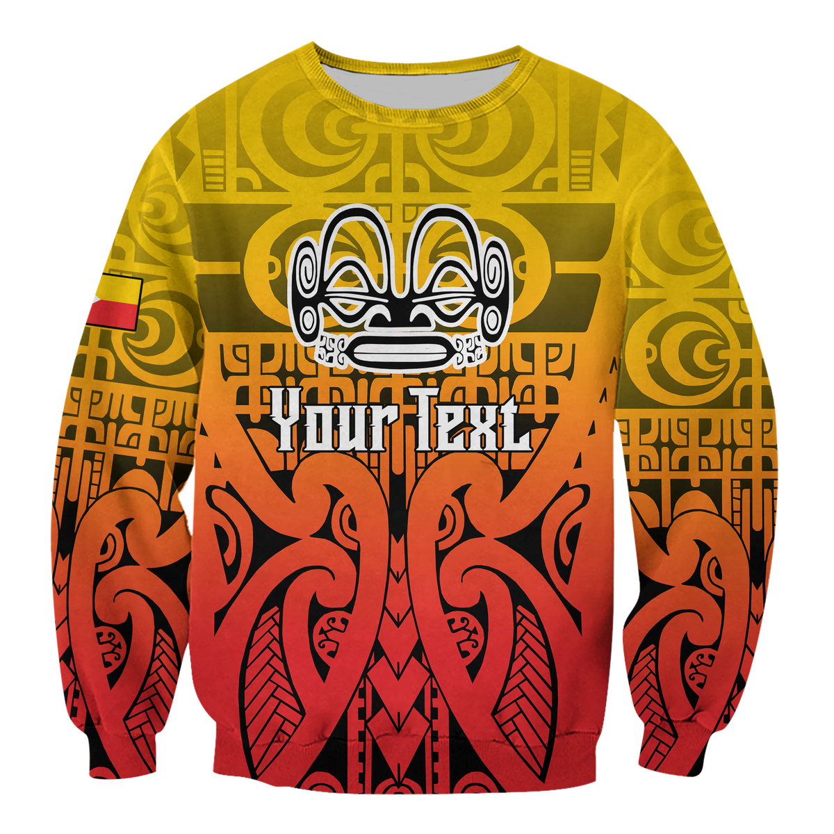 Custom Personalised Marquesas Islands Marquesan Tattoo Sweatshirt