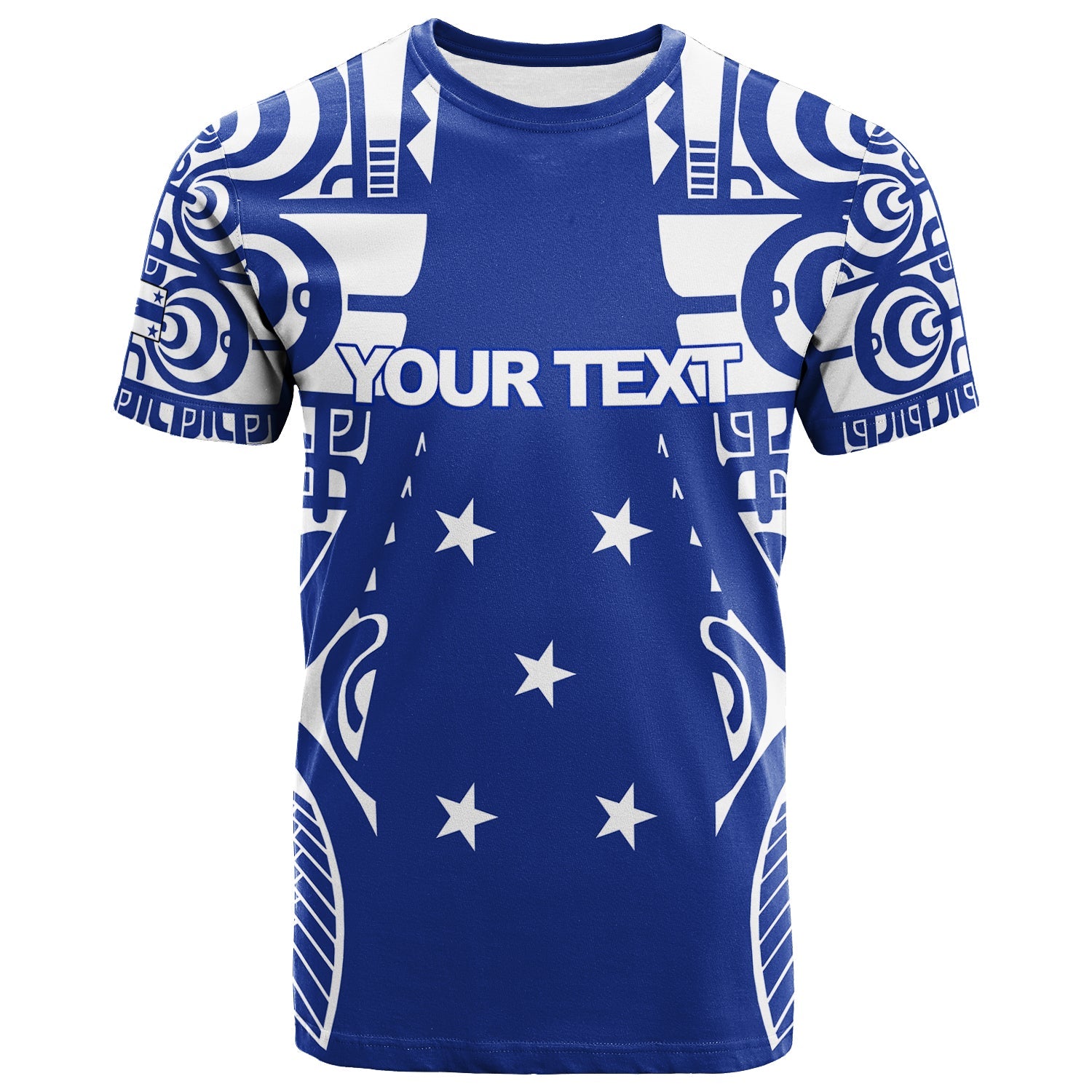 (Custom Personalised) Gambier Islands Tribal Tattoo T Shirt 2