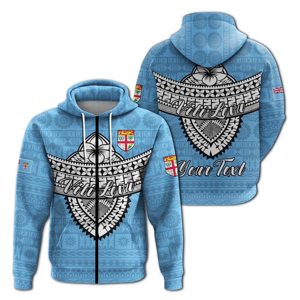 ( Personalised) Fiji Viti Levu Tapa Tribal Zip Hoodie